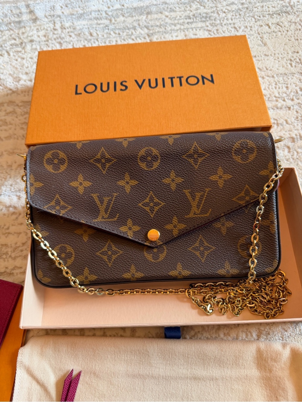 Louis Vuitton Pochette Félicie Monogram Crossbody Bag - Picture 5 of 17